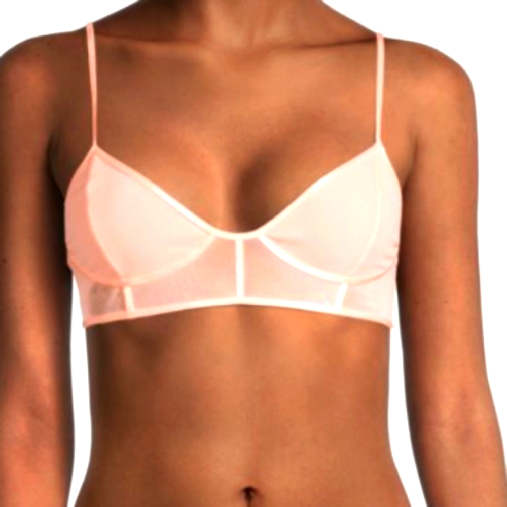 Free people moonlight mesh corset bra